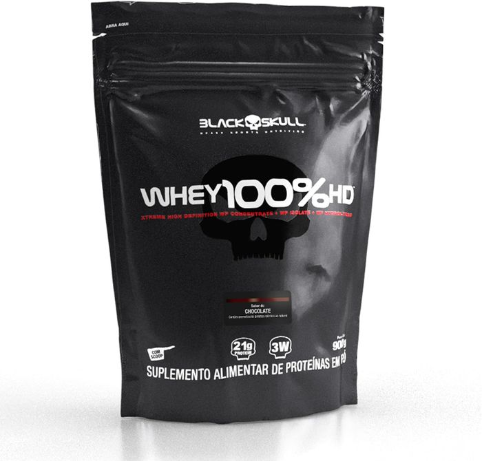 WHEY 100% HD CHOCOLATE - BLACK SKULL REFIL 900G